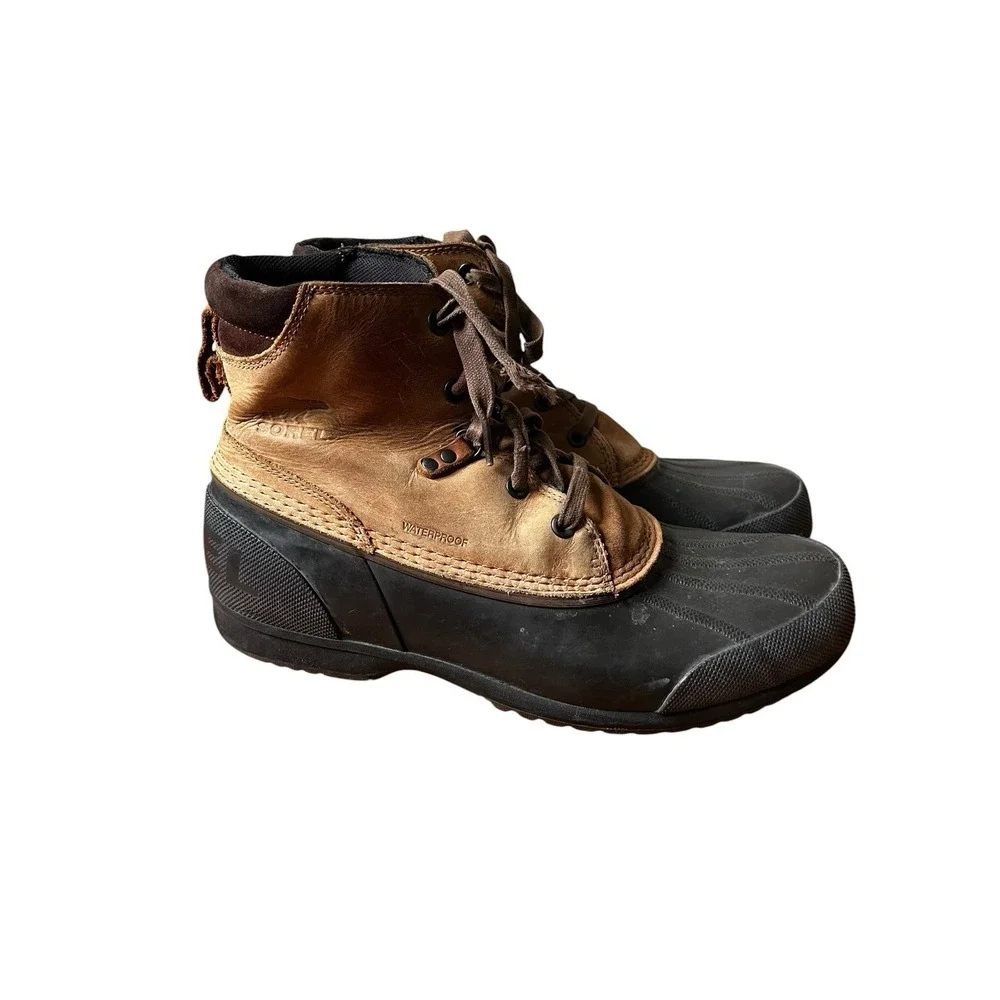 Sorel Men's  Ankeny NM2101-326 Waterproof Duck Boots Lace-Up, Size 12